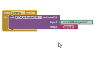 افزونه com.kio4_Animatedgif در برنامه app inventor