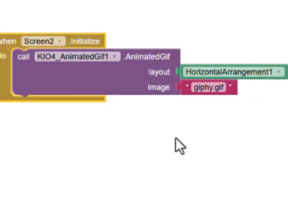 افزونه com.kio4_Animatedgif در برنامه app inventor